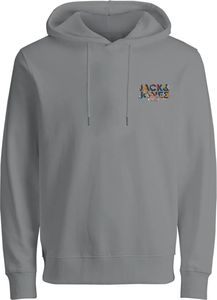 HOODIE JACK & JONES JJGEPLAS 12279119 ΓΚΡΙ (S) HOODIE JACK & JONES JJGEPLAS 12279119 ΓΚΡΙ (S)