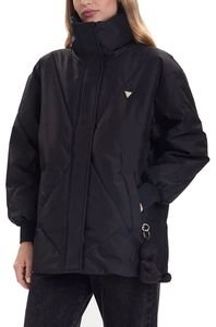  GUESS STEFY PUFFER V5BL13WHHZ2 JBLK  (M)