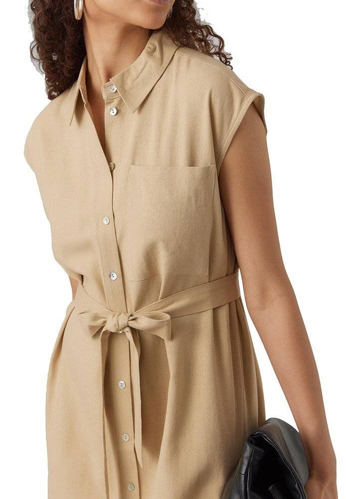 ΦΟΡΕΜΑ VERO MODA VMMYMILO 10282532 ΣΚΟΥΡΟ ΜΠΕΖ - ΓΥΝΑΙΚΑ-ΦΟΡΕΜΑΤΑ | Plus4u