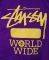 STUSSY T-SHIRT ATHLETIC WORLD WIDE (S) STUSSY T-SHIRT ATHLETIC WORLD WIDE (S)