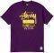 STUSSY T-SHIRT ATHLETIC WORLD WIDE (M)