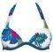 BIKINI TOP SLOGGI SWIM BLUE LEAVES CTOU  (40)