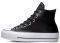  CONVERSE ALL STAR CHUCK TAYLOR LIFT CLEAN LEATHER 561675C BLACK (EUR:39.5)