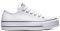   CONVERSE ALL STAR CHUCK TAYLOR LIFT CLEAN LEATHER 561680C WHITE/BLACK (EUR:38)