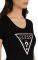 -SHIRT GUESS PEACE SATIN APPLICATION W0GI77J1300  (M)