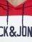HOODIE JACK & JONES JJELOGO BLOCKING 12172344 /  (L)