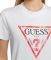 T-SHIRT GUESS USED-LOOK TRIANGLE LOGO PRINTED FRONT W93I0RR9I60  (L)