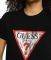 T-SHIRT GUESS USED-LOOK TRIANGLE LOGO PRINTED FRONT W93I0RR9I60  (S)