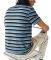 T-SHIRT POLO LACOSTE STRIPED KNIT YH0031 KTT  (XL)