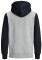 HOODIE JACK & JONES JJELOGO BLOCKING 12172344  /  (L)