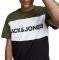 T-SHIRT JACK & JONES JJELOGO BLOCKING 12173968 ����/����� (M)