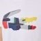 T-SHIRT LACOSTE PATCHWORK CROCODILE PRINT TH0822 001  (XL)
