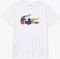 T-SHIRT LACOSTE PATCHWORK CROCODILE PRINT TH0822 001  (XL)