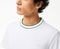T-SHIRT LACOSTE PIQUE STRIPE COLLAR TH8174 001  (L)
