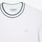 T-SHIRT LACOSTE PIQUE STRIPE COLLAR TH8174 001  (L)