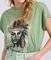 T-SHIRT FUNKY BUDDHA FBL009-110-04 MINERAL GREEN (S)
