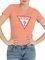 T-SHIRT GUESS TRIANGLE LOGO W1YI1BI3Z14 PEACH CORAL (M)