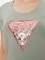 T-SHIRT GUESS SATIN TRIANGLE W4GI21J1314 ������� (S)