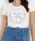 T-SHIRT GUESS 4G LOGO STRASS W4GI29J1314  (L)