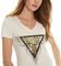 T-SHIRT GUESS TRIANGLE TIGER W4BI18J1314 ΚΡΕΜ (S)