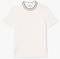 T-SHIRT LACOSTE PIQUE STRIPE COLLAR TH8174 70V OFF WHITE (S)
