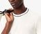 T-SHIRT LACOSTE PIQUE STRIPE COLLAR TH8174 70V OFF WHITE (M)
