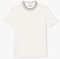 T-SHIRT LACOSTE PIQUE STRIPE COLLAR TH8174 70V OFF WHITE (M)