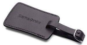 SAMSONITE LEATHER TAG/BLACK SAMSONITE LEATHER TAG/BLACK