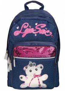 LYCSAC ΣΑΚΙΔΙΟ TEDDY BEAR LINE ΜΠΛΕ LYCSAC ΣΑΚΙΔΙΟ TEDDY BEAR LINE ΜΠΛΕ