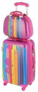 TWEETY ΣΕΤ TROLLEY - ΒΑΛΙΤΣΑ 50 CM + BEAUTY CASE ΜΩΒ TWEETY ΣΕΤ TROLLEY - ΒΑΛΙΤΣΑ 50 CM + BEAUTY CASE ΜΩΒ