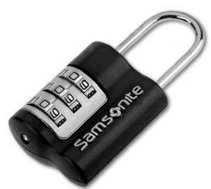 SAMSONITE TRIPLE COMBINATION LOCK 4 