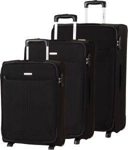 SAMSONITE ΣΕΤ 3 ΒΑΛΙΤΣΕΣ ARENAL UPRIGHT 55/65/75 CM ΜΑΥΡΟ SAMSONITE ΣΕΤ 3 ΒΑΛΙΤΣΕΣ ARENAL UPRIGHT 55/65/75 CM ΜΑΥΡΟ