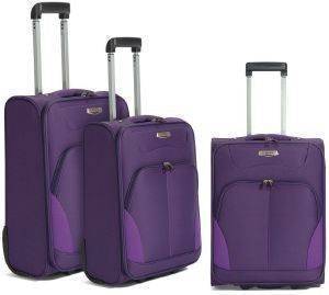 ΣΕΤ 3 ΒΑΛΙΤΣΕΣ BENZI UPRIGHT BZ4453/3 ΜΩΒ 50/60/70 CM ΣΕΤ 3 ΒΑΛΙΤΣΕΣ BENZI UPRIGHT BZ4453/3 ΜΩΒ 50/60/70 CM