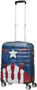   AMERICAN TOURISTER WAVEBRAKER MARVEL SPINNER 55/20  CAPTAIN AMERICA CLOSE-UP