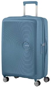 ΒΑΛΙΤΣΑ AMERICAN TOURISTER SOUNDBOX SPINNER EXP 67/24 STONE BLUE ΒΑΛΙΤΣΑ AMERICAN TOURISTER SOUNDBOX SPINNER EXP 67/24 STONE BLUE