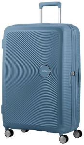ΒΑΛΙΤΣΑ AMERICAN TOURISTER SOUNDBOX SPINNER EXP 77/28 STONE BLUE ΒΑΛΙΤΣΑ AMERICAN TOURISTER SOUNDBOX SPINNER EXP 77/28 STONE BLUE