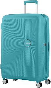  AMERICAN TOURISTER SOUNDBOX SPINNER EXP 77/28 TURQUOISE TONIC