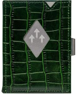 EXENTRI ΔΕΡΜΑΤΙΝΟ ΠΟΡΤΟΦΟΛΙ EXENTRI EXW103 ΠΡΑΣΙΝΟ ΚΡΟΚΟ RFID