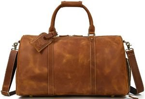 AMBER ΣΑΚ ΒΟΥΑΓΙΑΖ ΔΕΡΜΑΤΙΝΟ AMBER AM4002 ΚΑΦΕ