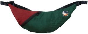 TICKET TO THE MOON ΤΣΑΝΤΑΚΙ ΜΠΑΝΑΝΑ TICKETTOTHEMOON UPCYCLED SLING BAG DARK GREEN/BURGUNDY