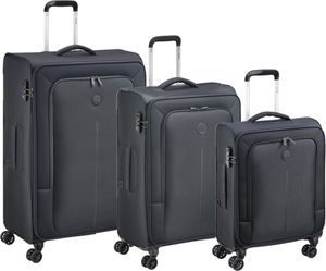  3  DELSEY CARACAS BLACK (55 + 68 + 78 CM)