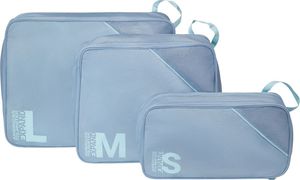 ��� ��������� AMERICAN TOURISTER PACKING CUBES S/M/L STONE BLUE/BLUE (3 ���)