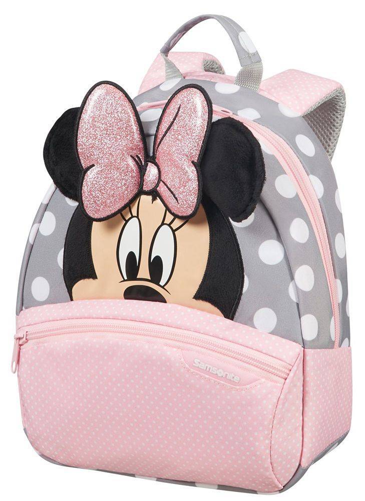 SAMSONITE ΣΑΚΙΔΙΟ SAMSONITE DISNEY ULTIMATE 2.0 MINNIE GLITTER S ΡΟΖ/ΓΚΡΙ