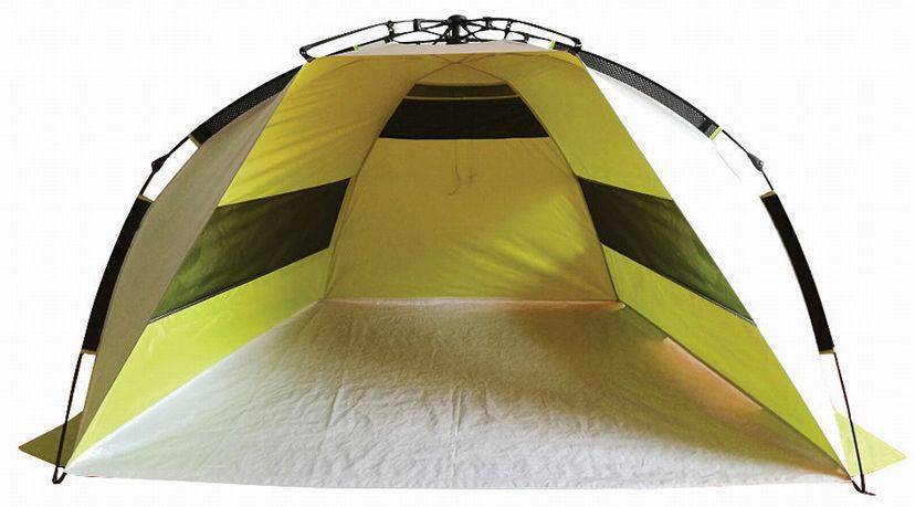 PANDA OUTDOOR ΣΚΙΑΣΤΡΟ ΠΑΡΑΛΙΑΣ PANDA KAMARU AUTO UV+30 SILVER/LIGHT GREEN