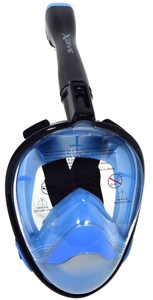 FULL FACE MASK XDIVE CRYSTAL ΜΑΥΡΟ/ΜΠΛΕ (L/XL)