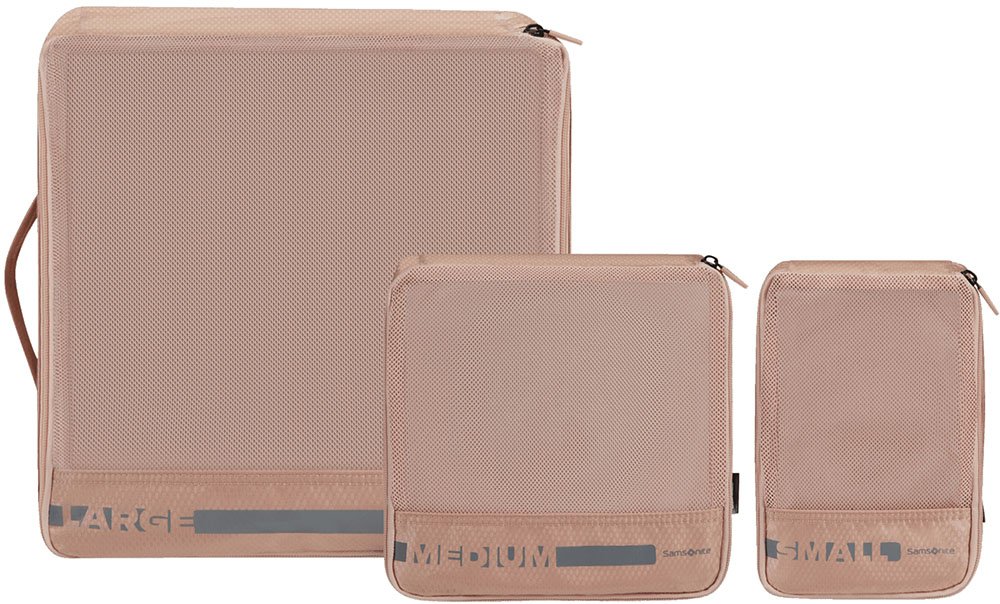 SAMSONITE ΣΕΤ 3 ΤΕΜΑΧΙΑ PACKING CUBES SAMSONITE PACK-SIZED ROSE