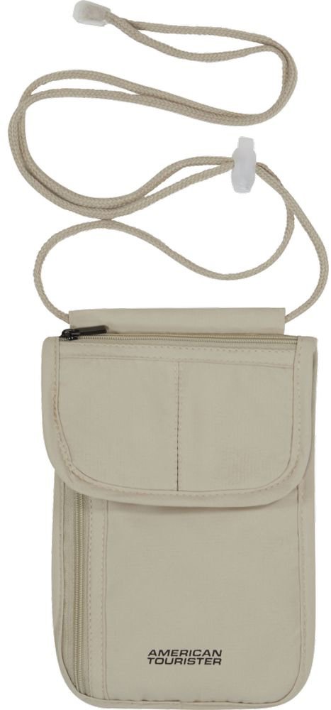 ΠΟΡΤΟΦΟΛΙ ΛΑΙΜΟΥ AMERICAN TOURISTER RFID SECURITY NECK POUCH SAND