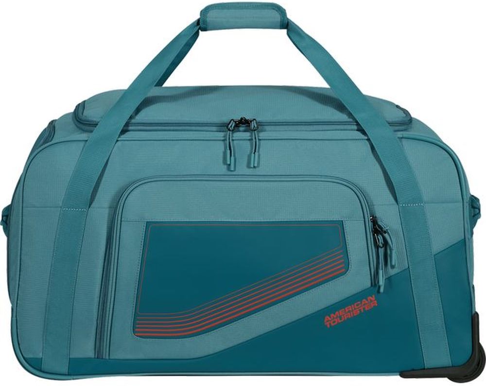 ΣΑΚ ΒΟΥΑΓΙΑΖ ΜΕ ΤΡΟΧΟΥΣ AMERICAN TOURISTER CITY RACER DUFFLE M PETROL