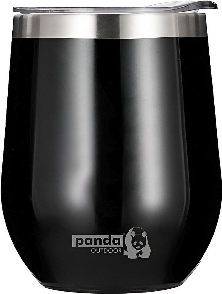 ΚΥΠΕΛΛΟ ΘΕΡΜΟΣ PANDA OUTDOOR VACUUM INOX ΜΑΥΡΟ (320 ML)