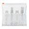 SAMSONITE CARRY-ON TOILETRY BOTTLE SET/CLEAR